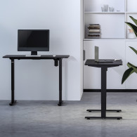 Elektriskt skrivbord med enkel motor från Ergo Office, för att arbeta stående, max. 80 kg, max. höjd 1160 mm, ER-443.