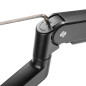 Skrivbordsfäste för universell monitor Ergo Office, gasfjäder 17'-35' 15 kg, VESA 75x75 / 100x100, ER-445