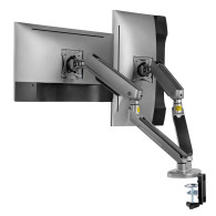 Handtag för två spelmonitorer NanoRS, RGB LED-bakgrundsbelysning, 17-32 tum, max 9 kg, VESA 75x75 / 100x100, RS166.