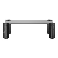 Laptop- / monitorställ Maclean, max 20 kg, härdat glas, (429x269x127mm), MC-934