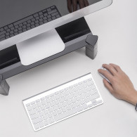 Laptop- / monitorställ Maclean, max 20 kg, härdat glas, (429x269x127mm), MC-934