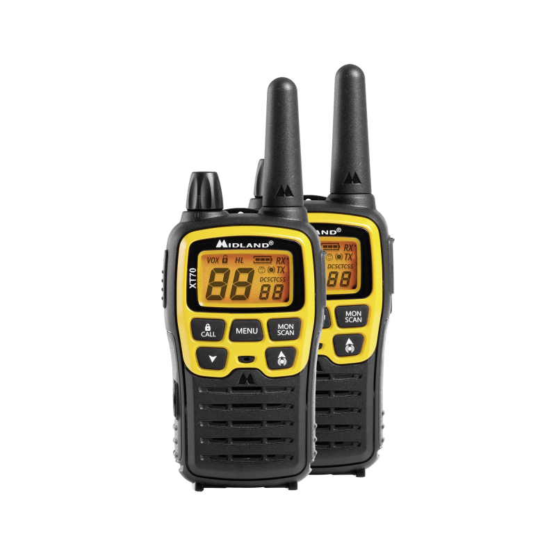 Handradiotelefon PMR MIDLAND XT70 med väska