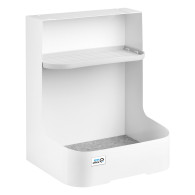 Pojemnik podbiurkowy / organizer z półką na akcesoria Ergo Office, biały, max. 5kg,  ER-442