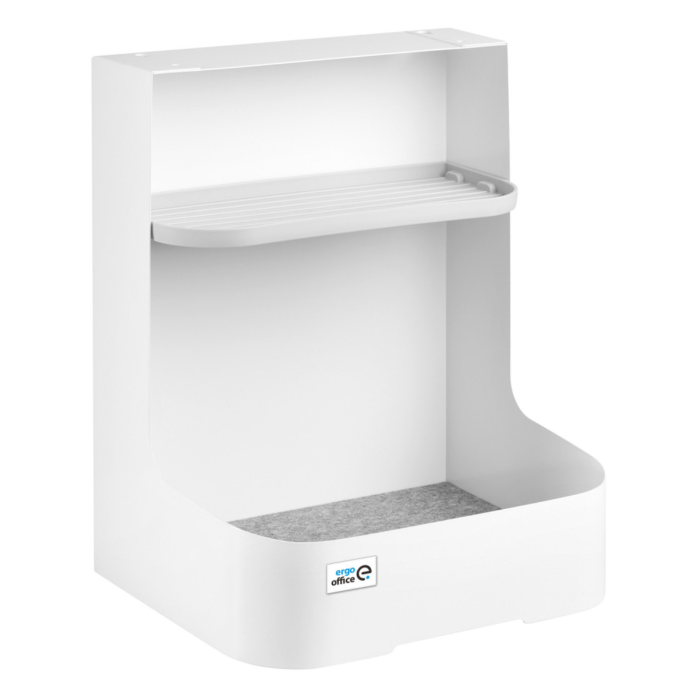 Behållare med underfack / organisatör med hylla för tillbehör Ergo Office, vit, max 5 kg, ER-442. Behållare med underfack / organisatör med hylla för tillbehör Ergo Office, vit, max 5 kg, ER-442.