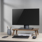Trämonitor- / laptopställ Maclean, (500x240x120mm), valnötssvart färg, max. 20 kg, MC-930