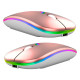 AK211C Trådlös RGB-rosa guld mus
