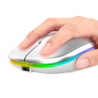 AK211C Trådlös RGB-rosa guld mus