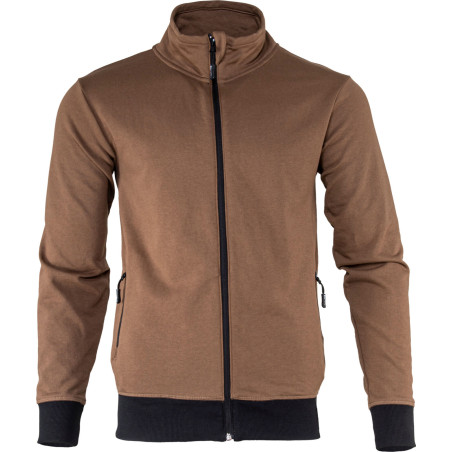 Tröja med dragkedja, brun, '2xl', ce, lahti