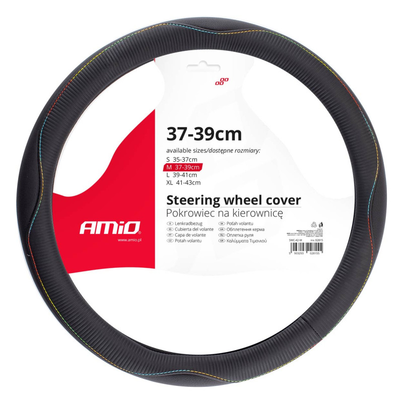 Skydd överdrag för bilratt 37-39cm swc-42-m amio-02815