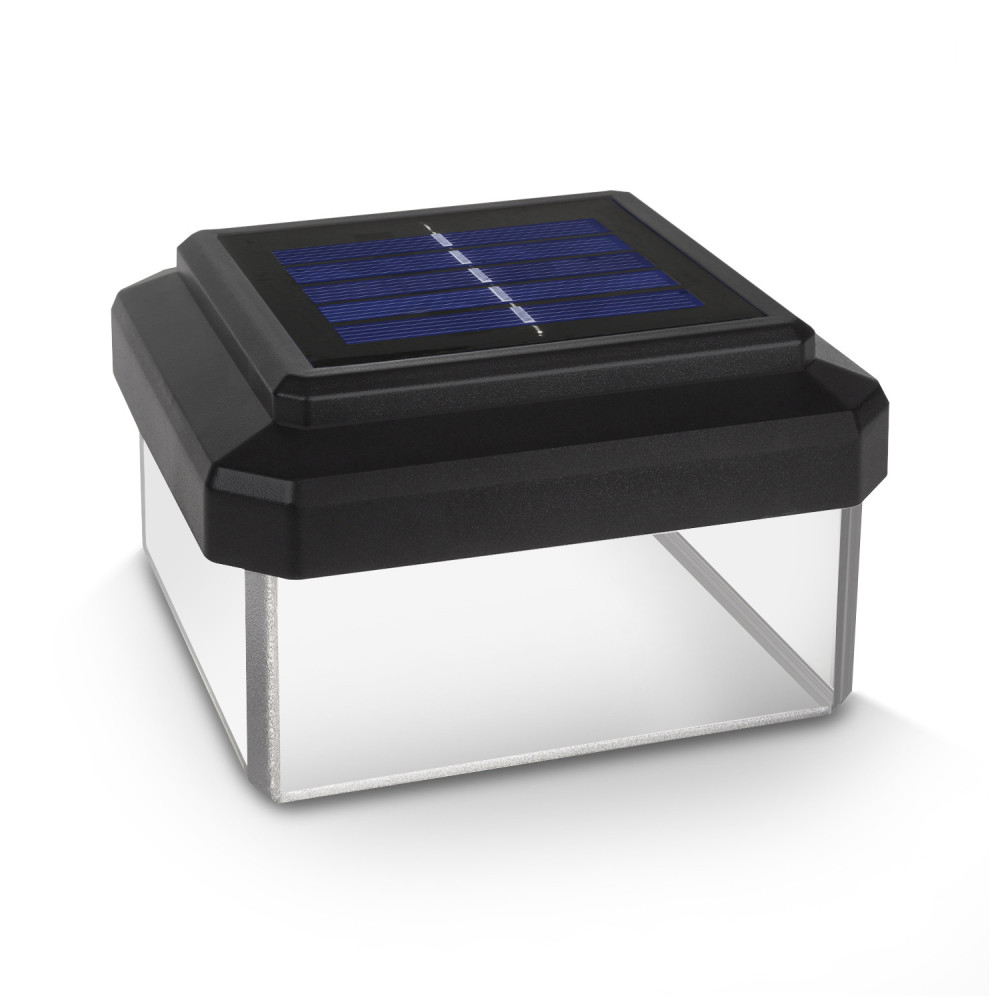 Solcellslampa LED för stolpe från GreenBlue, 100x100mm, kupolformad tak, GB128