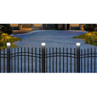 Solcellslampa LED för stolpe från GreenBlue, 100x100mm, kupolformad tak, GB128