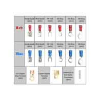 Set med 300 isolerade kontaktdon E5929.