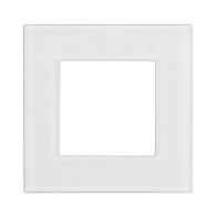Glasram Maclean, enkel, vit, 86x86mm, MCE730W