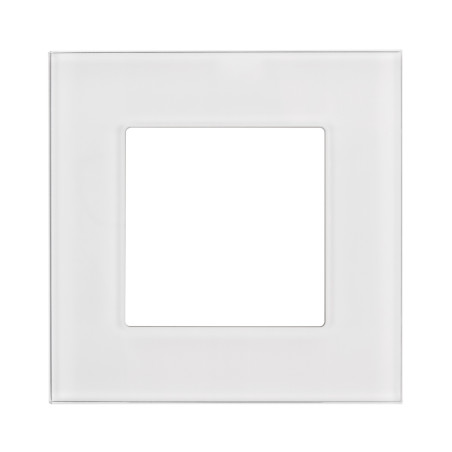 Glasram Maclean, enkel, vit, 86x86mm, MCE730W