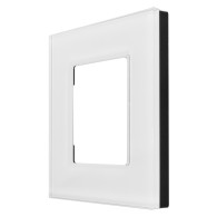 Glasram Maclean, enkel, vit, 86x86mm, MCE730W