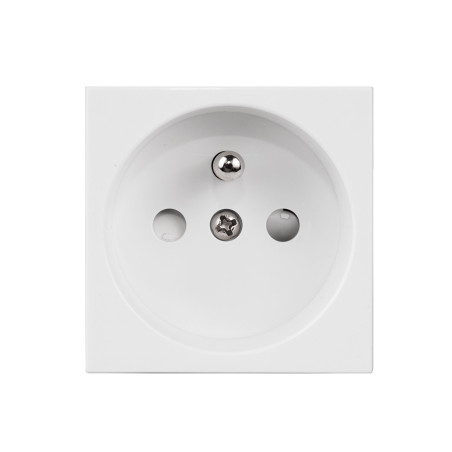 Uttagsdosa av typ E (fransk) från Maclean, passar till glasramar, vit MCE718W.