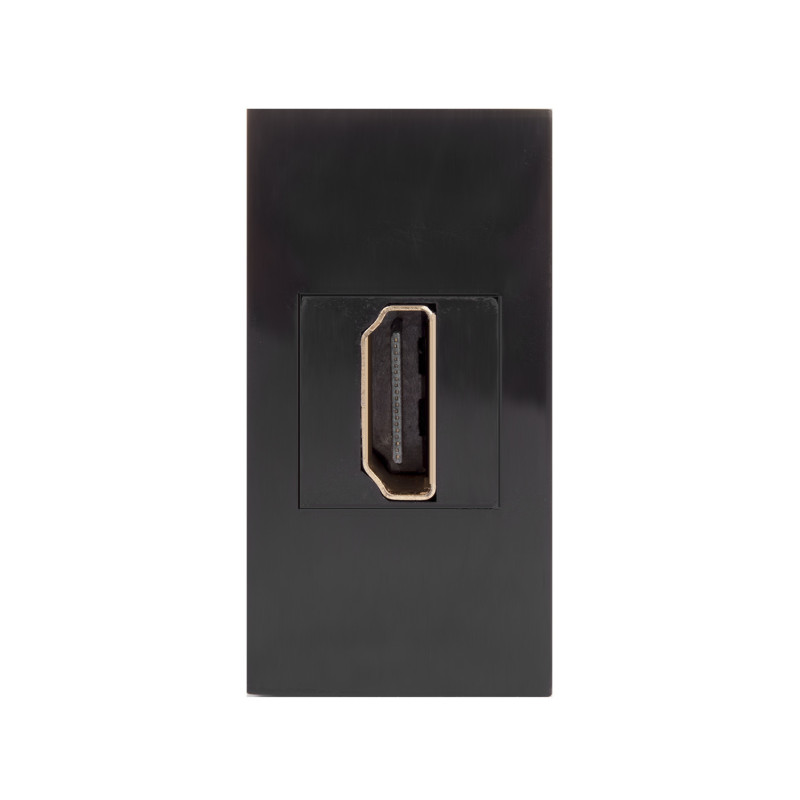 HDMI-uttag Maclean, enkel, svart, MCE720B