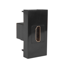 HDMI-uttag Maclean, enkel, svart, MCE720B