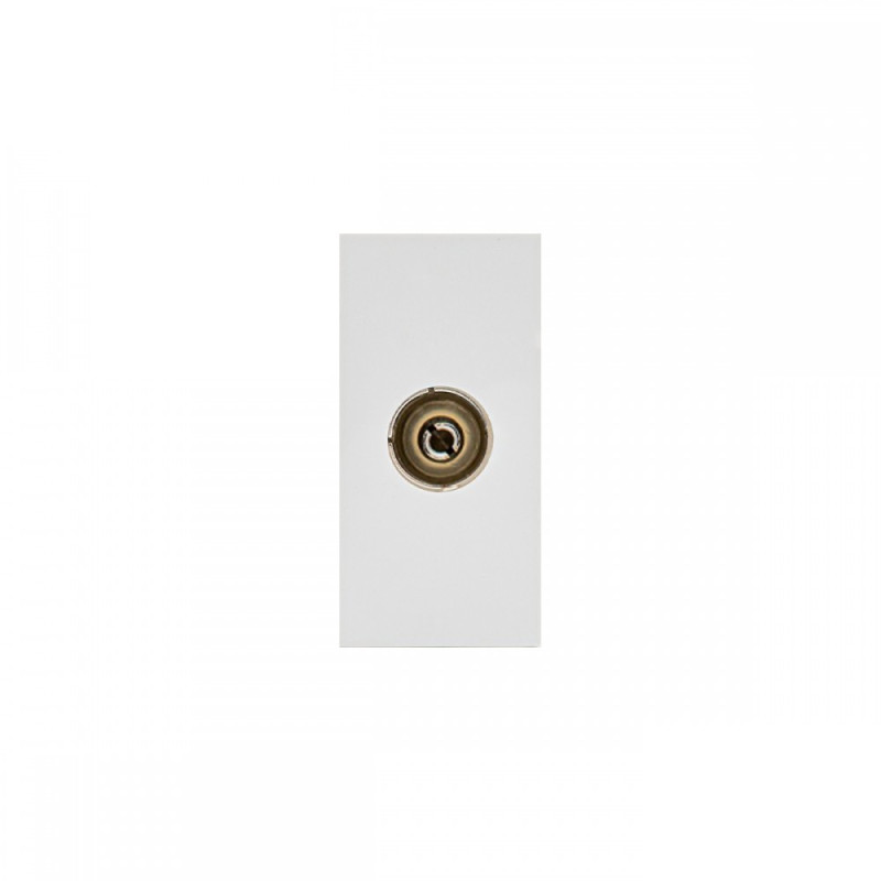 TV-uttag Maclean, enkel, vit, MCE726W