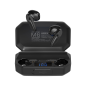 Trådlösa öronsnäckor med powerbank Kruger&Matz M6 - svart färg