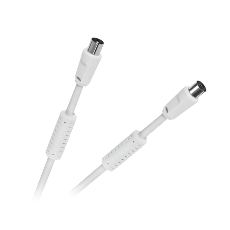 Kabel TV-Video vit med filter 15m