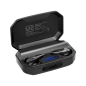 Trådlösa öronsnäckor med powerbank Kruger&Matz M6 - svart färg