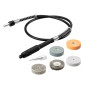 Miniatyr batteridriven bordslipmaskin 3-i-1 - bordslipmaskin, polermaskin, slipmaskin med flexibel axel