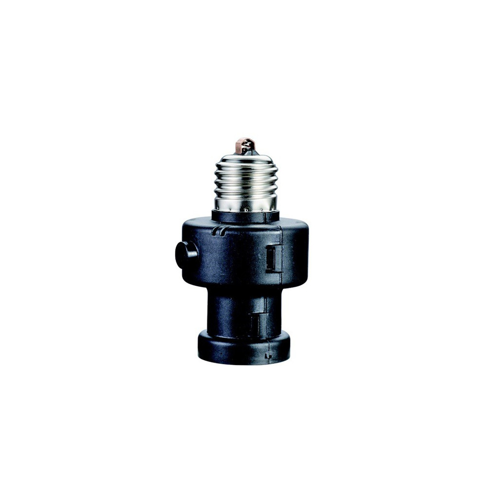 Lampfattning E27 Maclean, 100W, med skymningssensor, timer, MCE21B