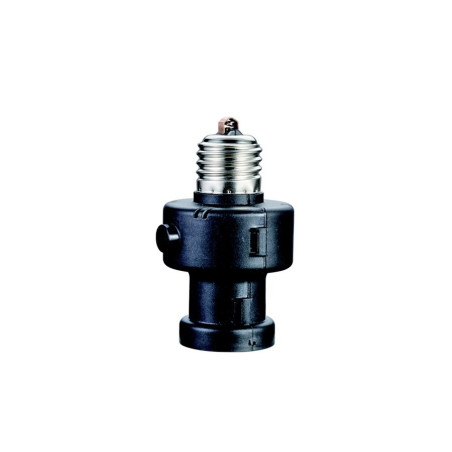 Lampfattning E27 Maclean, 100W, med skymningssensor, timer, MCE21B