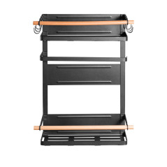 Magnetisk hylla för kylskåp / tvättmaskin Maclean, svart, max 12 kg, MC-910 | HandlaSmidigt.se
