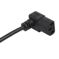 Strömkabel Maclean, vinklad, 3-stift, EU-kontakt, 3m, MCTV-854