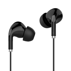 In-ear hörlurar med mikrofon på USB-C Kruger&Matz C1 svarta | HandlaSmidigt.se
