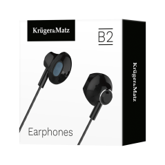 Öronsnäckor med mikrofon Kruger&Matz B2 svarta