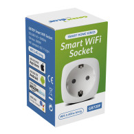 Fjärrstyrd WiFi-uttag GreenBlue, Android/iOS/Alexa/Google Home, energiförbrukning, timer, max 3680W, typ F, GB720 F