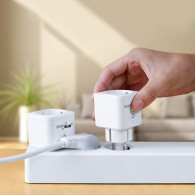 Fjärrstyrd WiFi-uttag GreenBlue, Android/iOS/Alexa/Google Home, energiförbrukning, timer, max 3680W, typ F, GB720 F