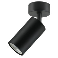 Vägg- och taklampa Maclean, riktbar, aluminium, 1xGU10, 55x100mm, matt svart färg, MCE451 B