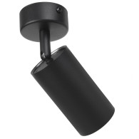 Vägg- och taklampa Maclean, riktbar, aluminium, 1xGU10, 55x100mm, matt svart färg, MCE451 B