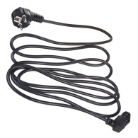 Strömkabel Maclean, vinklad, 3-stift, EU-kontakt, 1,5m, MCTV-851