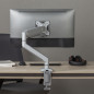 Monitorfäste i aluminium med gasfjäder Ergo Office, dubbelarm, VESA 75x75/100x100, 17'-32' 10 kg silver, ER-447