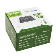 Solcellslampa LED för stolpe från GreenBlue, 100x100mm, kupolformad tak, GB128