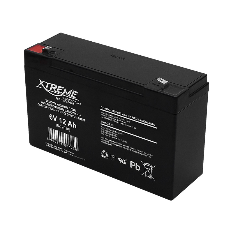 82-201- Gelbatteri 6v 12ah xtreme 151x94x50_4,8