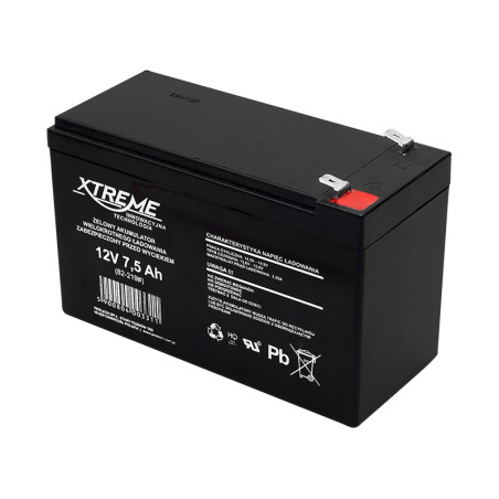 82-219- Gelbatteri 12v 7,5ah xtreme 153x95x67_6,5 | HandlaSmidigt.se