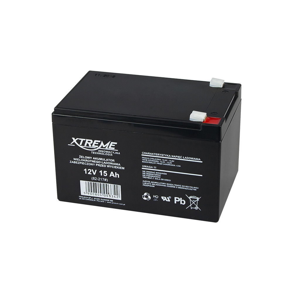 82-217- Gelbatteri 12v 15ah xtreme 152x100x95_6,5 82-217- Gelbatteri 12v 15ah xtreme 152x100x95_6,5