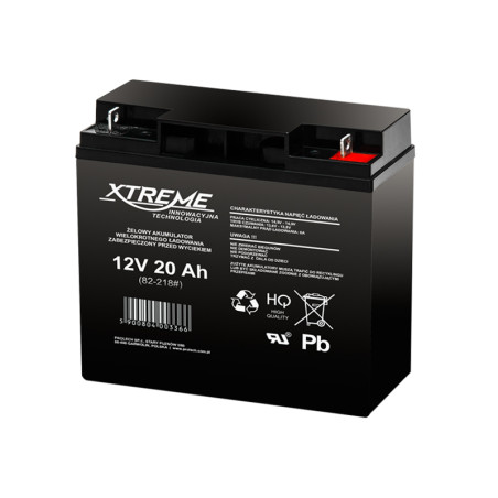 82-218- Gelbatteri 12v 20ah xtreme 183x165x72_5 | HandlaSmidigt.se