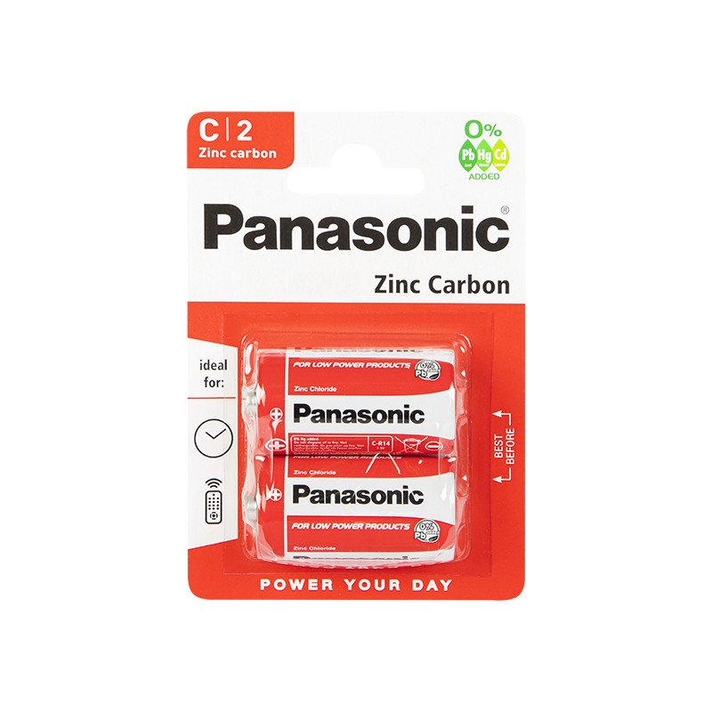 8889- Panasonic special r14 batteri 2 st.