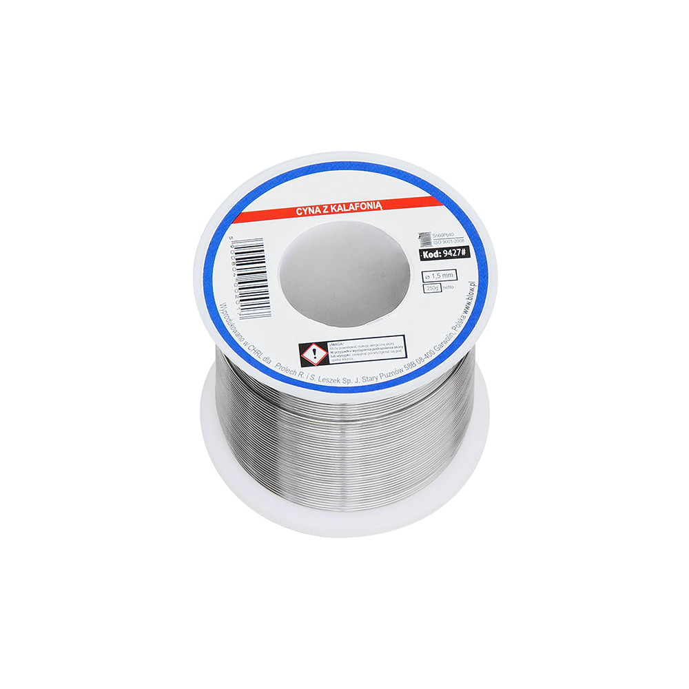 9427- Cyna 1,50/250g sn60pb40

9427- Tinn-Svavel 1,50/250g sn60pb40