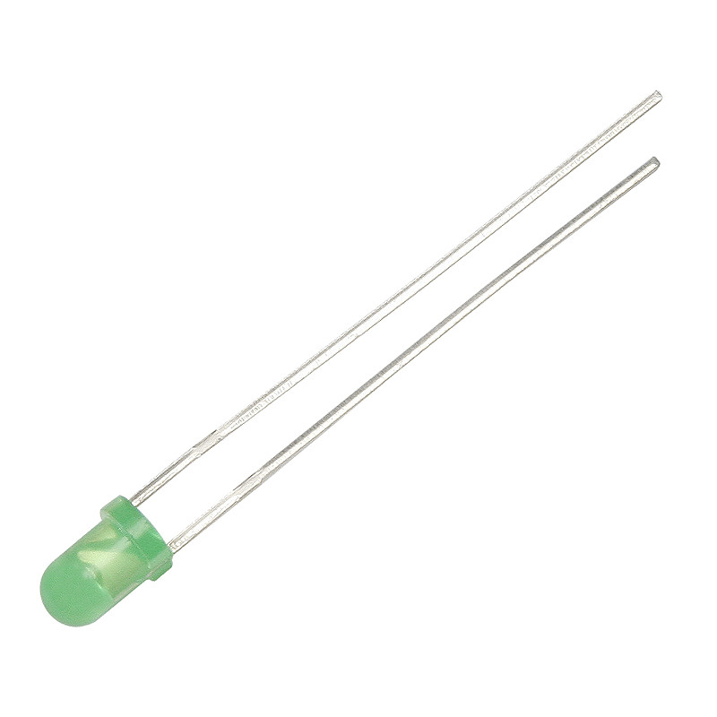 6017- LED-diod 3 mm (matt grön)