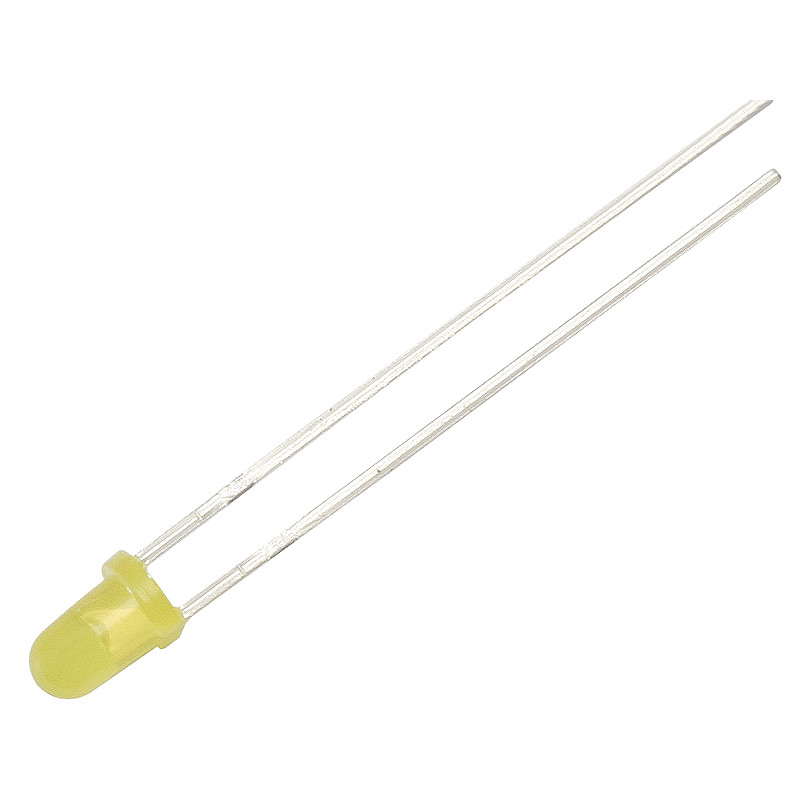6014- LED-diod 3 mm (matt gul)