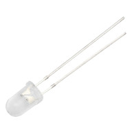 2156 - LED-diod 5 mm (vit klar kall)