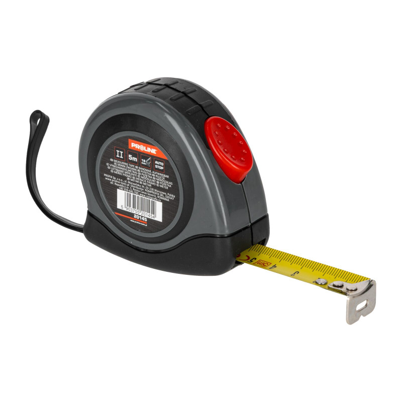 20145 Professionell upprullningsbar måttband 5m/19mm, Proline